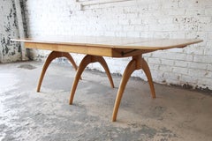 Heywood Wakefield Mid-Century Modern Extension Wishbone Dining Table