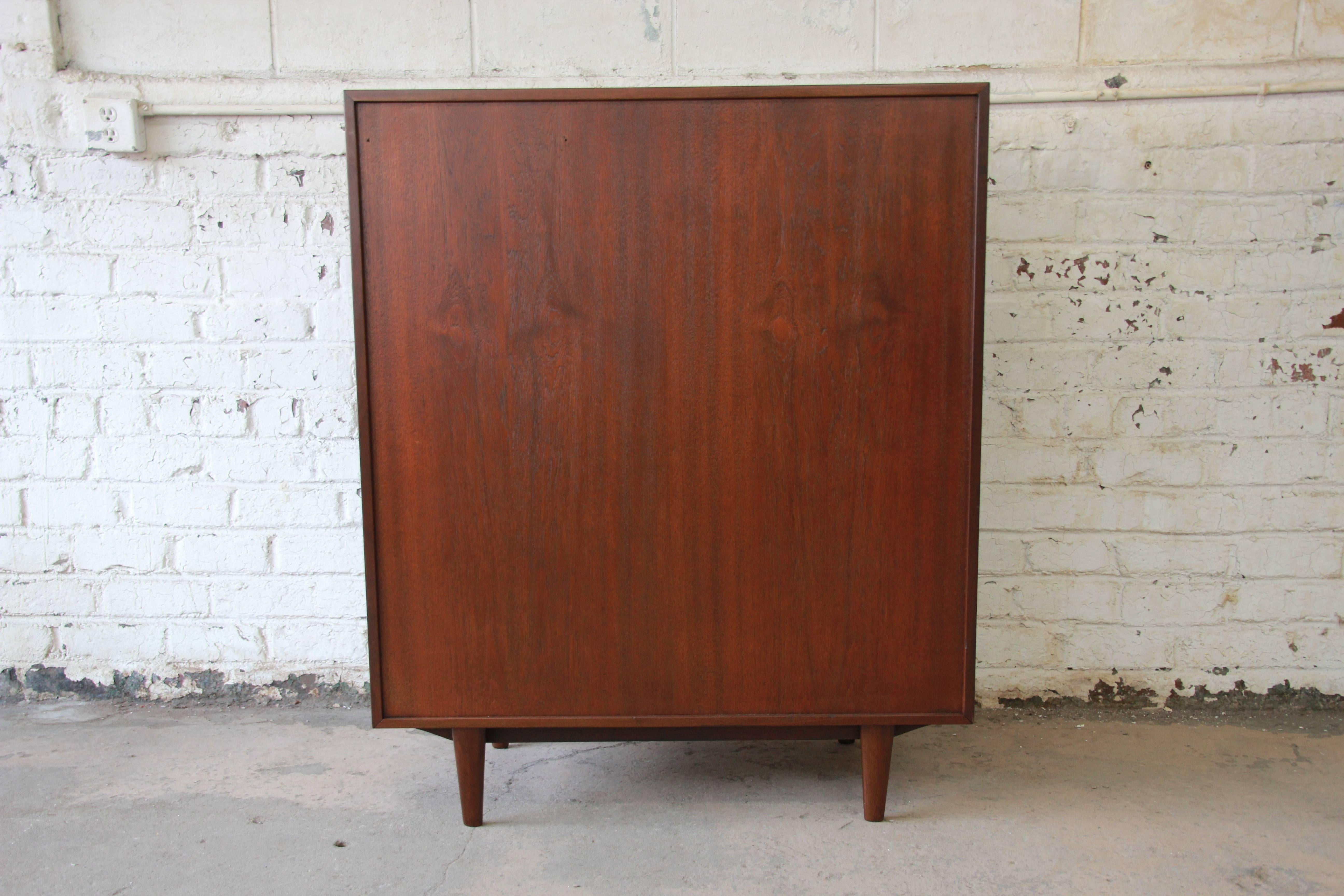 Ib Kofod Larsen for J. Clausen Brande Møbelfabrik Danish Teak Highboy Dresser 3