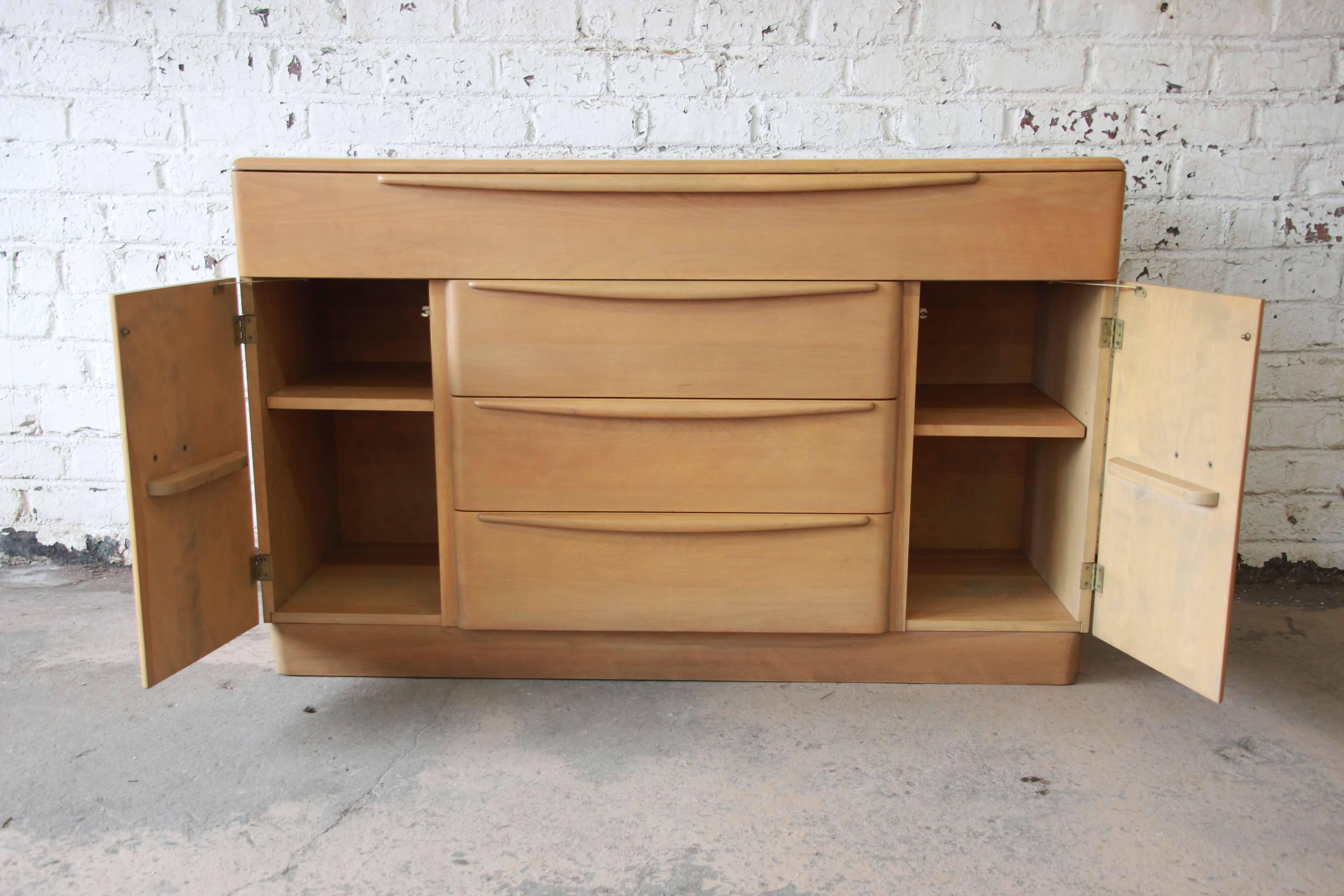 Mid-20th Century Heywood Wakefield Mid-Century Modern Sideboard Credenza, 1955