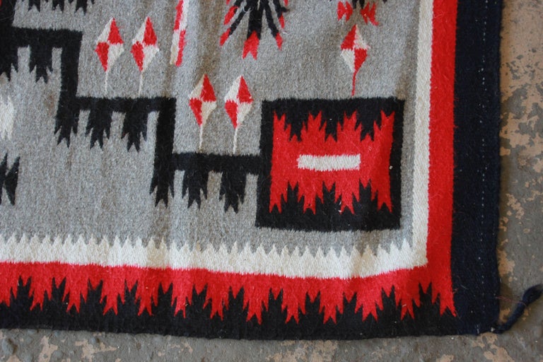 Vintage Authentic Native American Navajo Wool Rug at 1stdibs