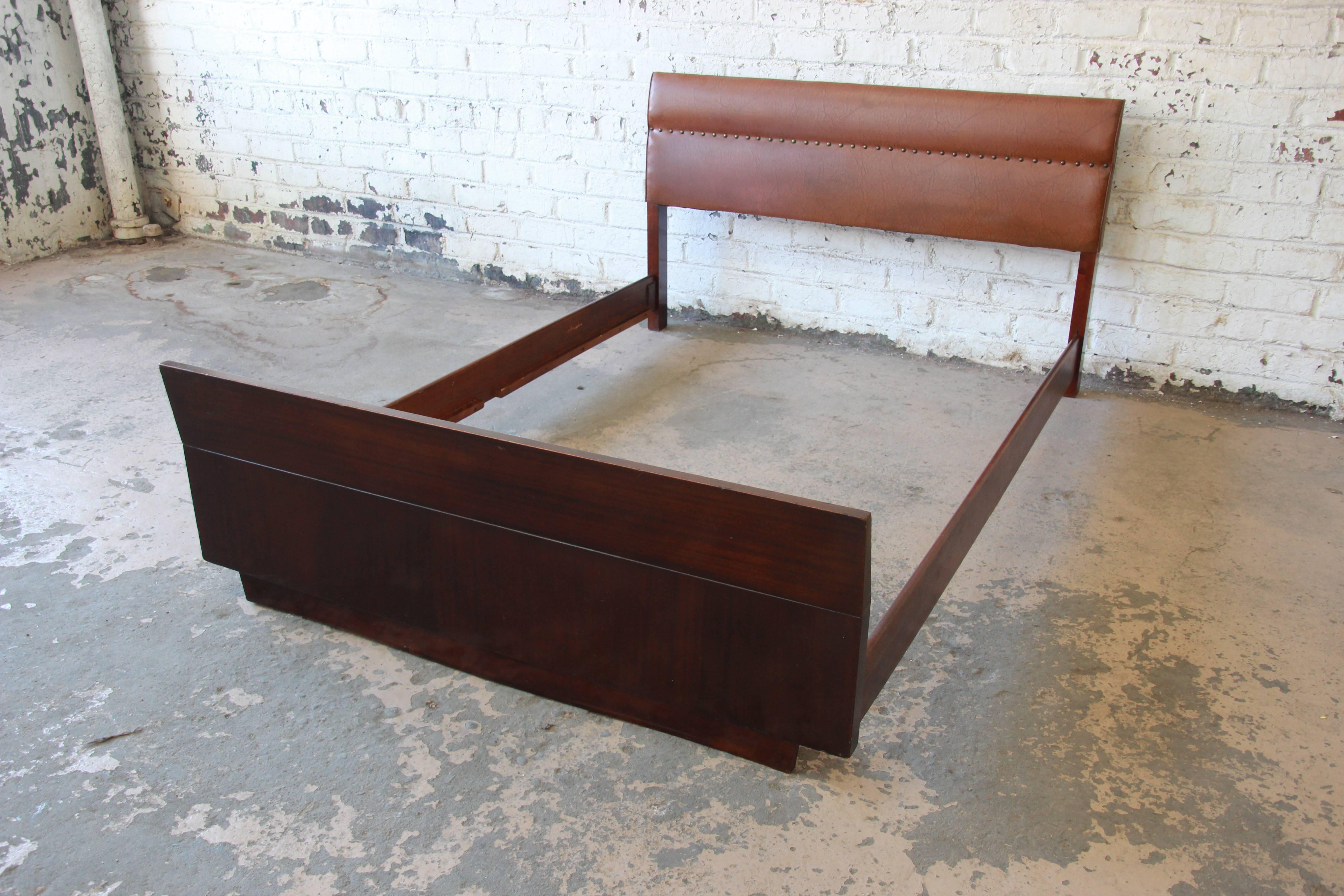 Mid-20th Century Gilbert Rohde for Herman Miller Art Deco Full Size Bed Frame, 1930s