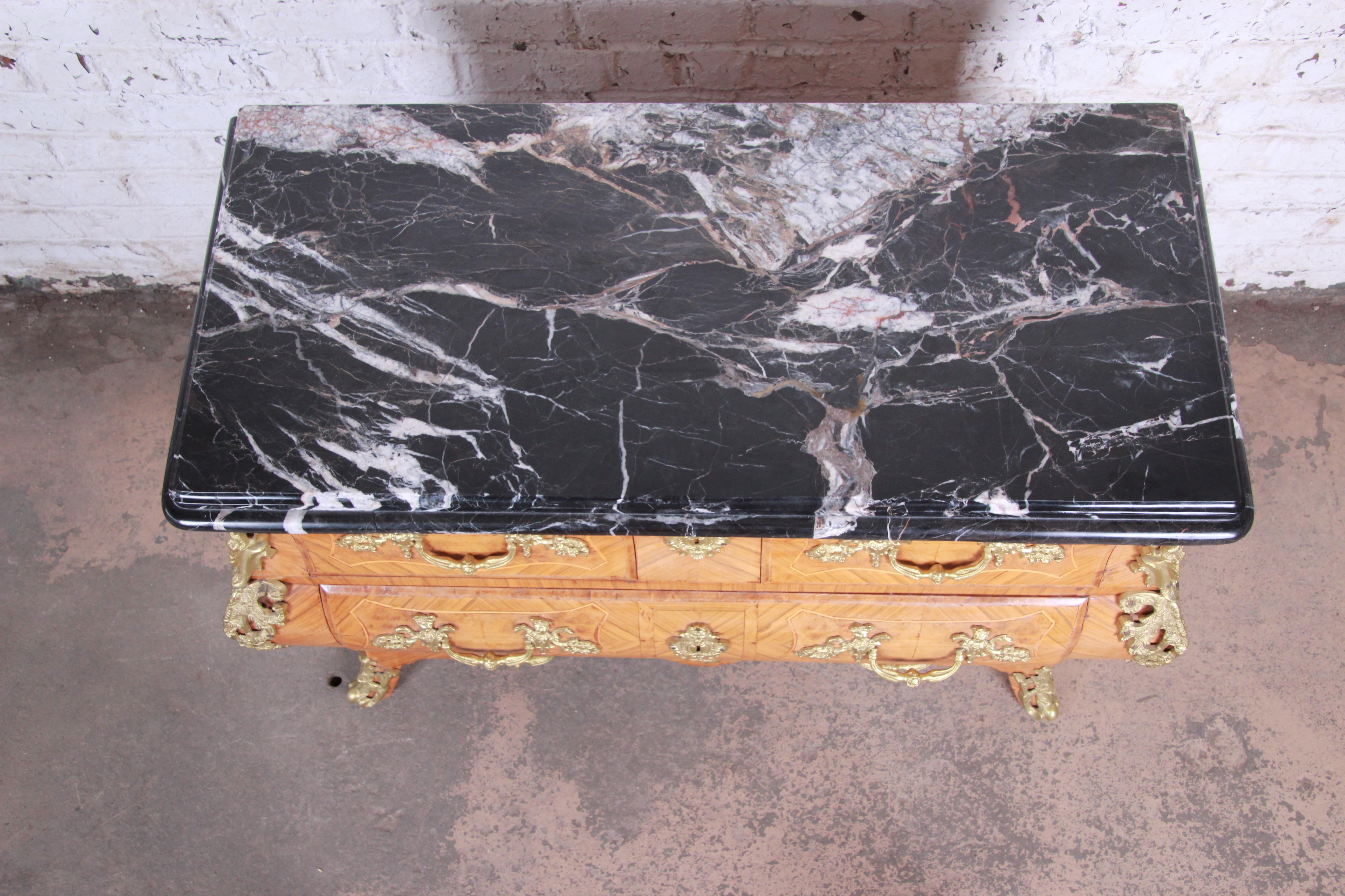 Ornate French Louis Xv Style Inlaid Mahogany Marble Top Bombay Chest At 1stdibs Amazing gallery of interior design and decorating ideas of marble top dresser in bedrooms, closets, living rooms, dens/libraries/offices, bathrooms, entrances/foyers by elite interior designers. 1stdibs