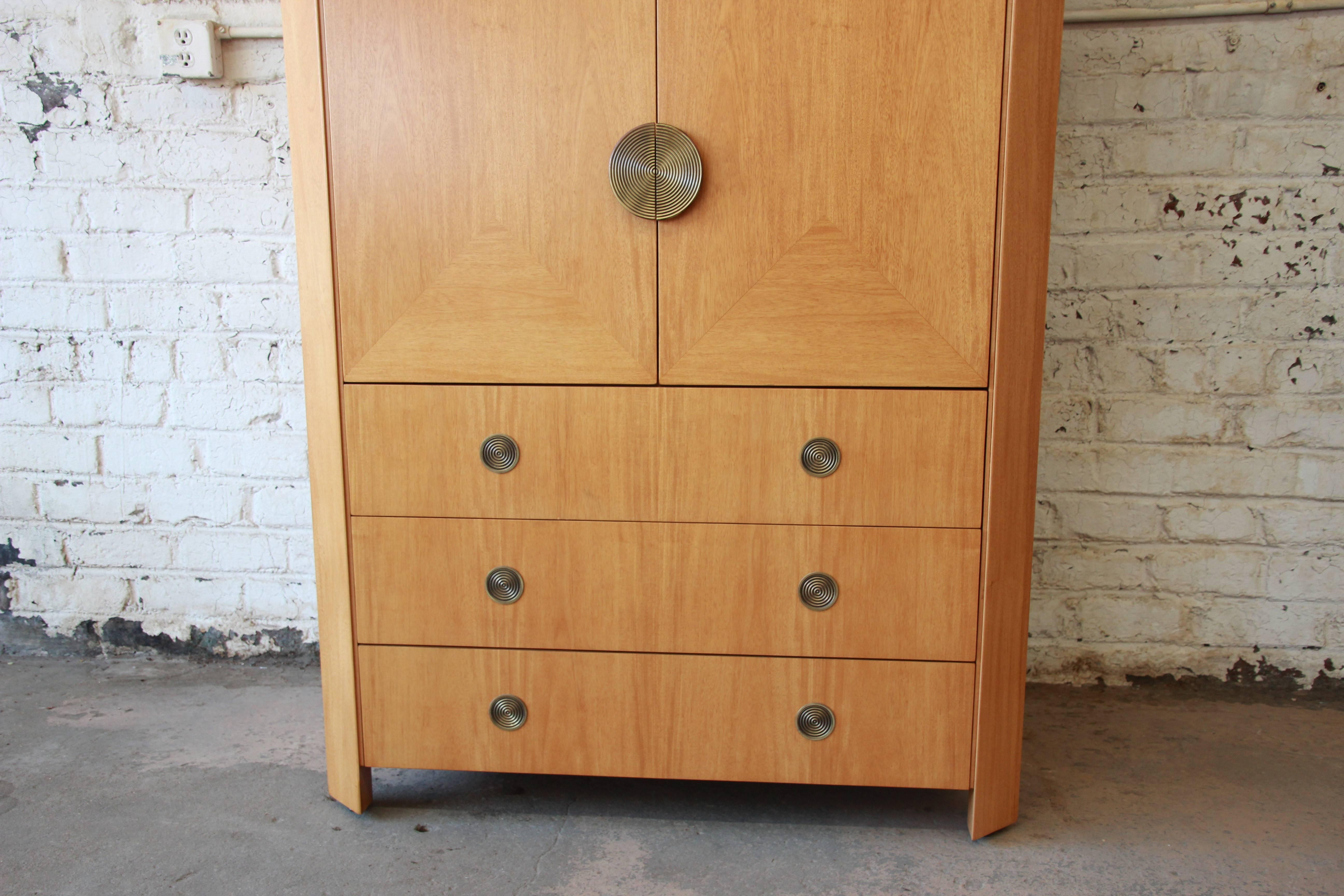 Late 20th Century Charles Pfister for Baker Furniture Primavera Art Deco Wardrobe Dresser