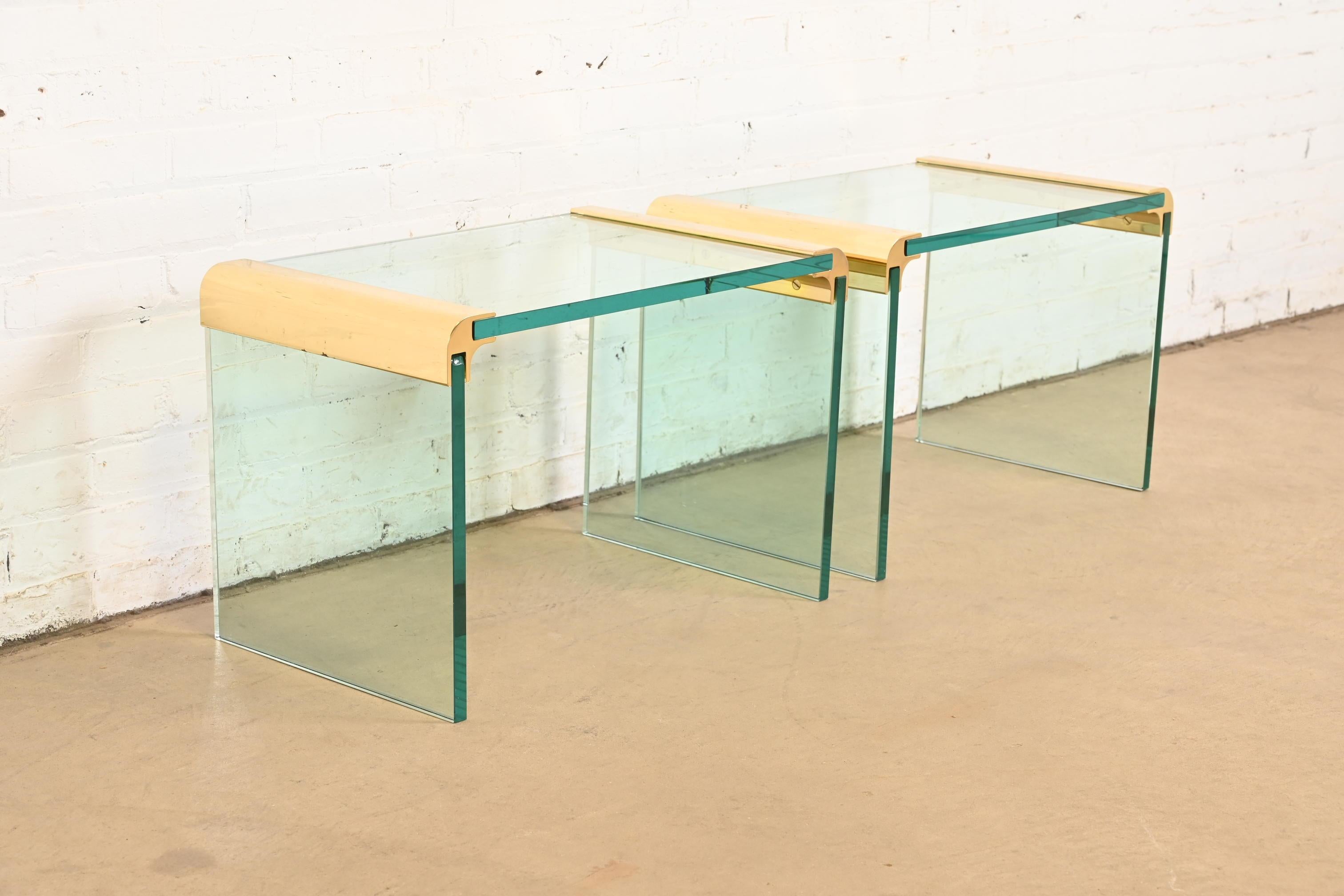 American Leon Rosen for Pace Collection Mid-Century Modern Hollywood Regency Side Tables For Sale