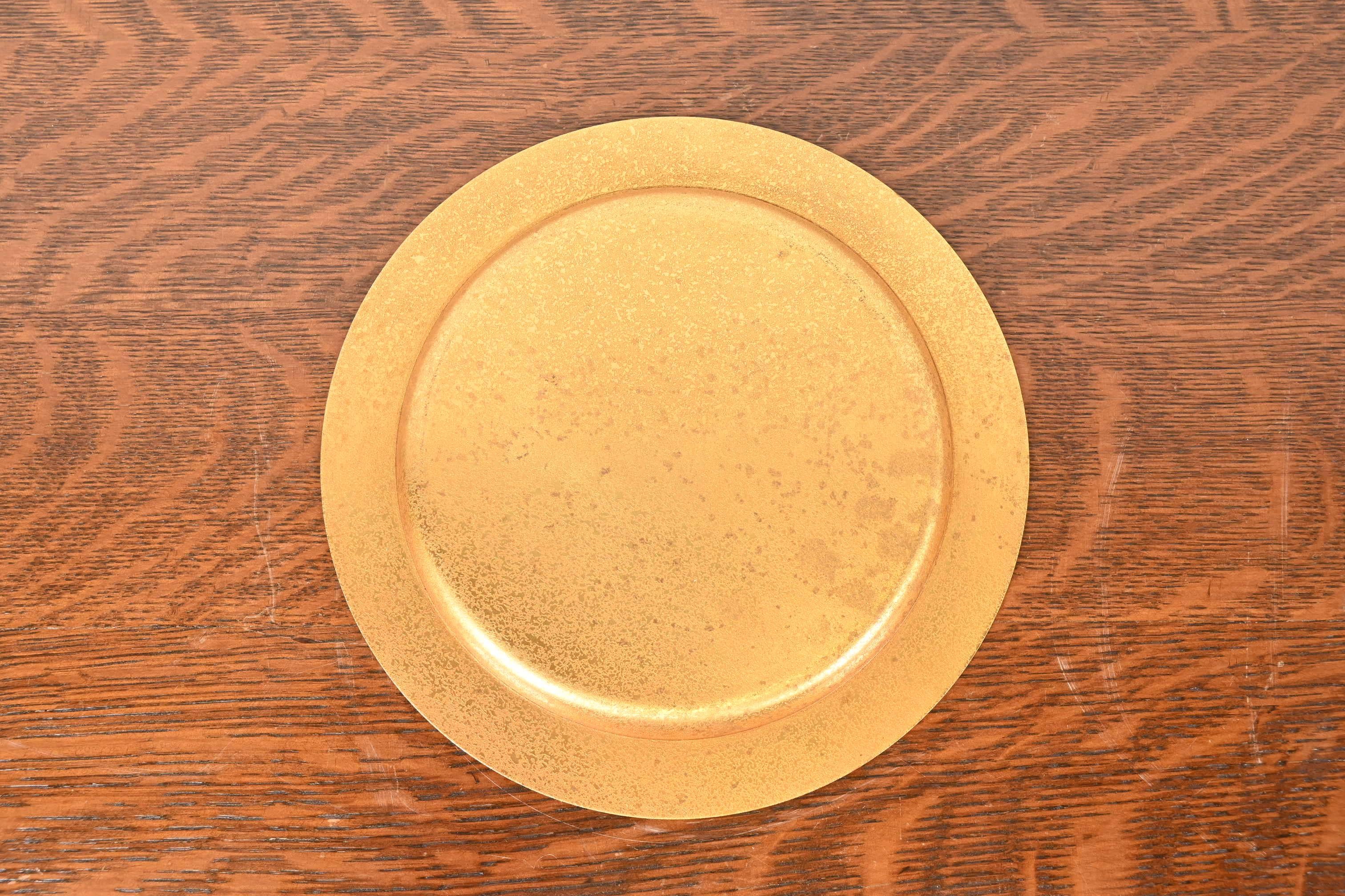 Tiffany Studios New York Bronze Doré Teller oder Ladegerät (Arts and Crafts) im Angebot