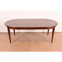 Henredon Style French Regency Louis XVI Walnut Dining Table, Newly Refinished
