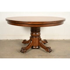 R. J. Horner Style Victorian Oak Extension Dining Table  Newly Refinished
