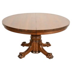 R. J. Horner Style Victorian Oak Extension Dining Table  Newly Refinished