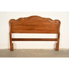 Kindel Furniture French Provincial Cherry Wood Full Size Headboard, Circa 1960s