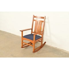 Stickley Harvey Ellis Collection Mission Inlaid Oak Arts & Crafts Rocking Chair