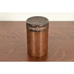 Heintz Arts & Crafts Sterling Silver on Bronze Humidor