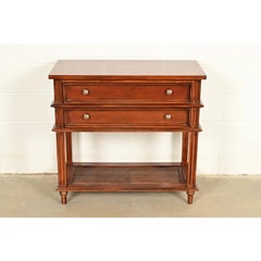 Drexel Heritage French Regency Louis XVI Carved Mahogany Console Table or Server