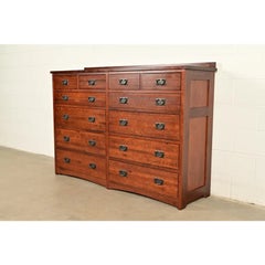Stickley Style Mission Oak Arts & Crafts Dresser or Chest of Drawers