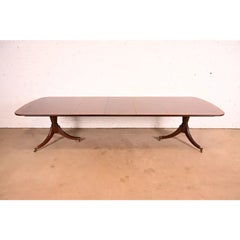 Baker Furniture Georgian Mahogany Extension Dining Table  Newly Refinished