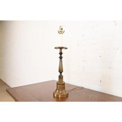 Lampe de table chandelier en laiton style Ralph Lauren Mid-Century Hollywood Regency