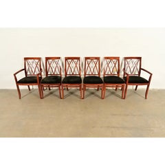 Bernhardt Regency Carved Mahogany Dining Chairs  Set of Six