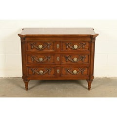 Karges French Regency Louis XVI Burled Walnut Chest of Drawers