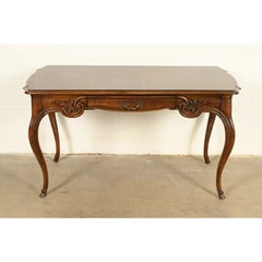Tomlinson Furniture French Provincial Louis XV Walnut Writing Desk Circa 1950