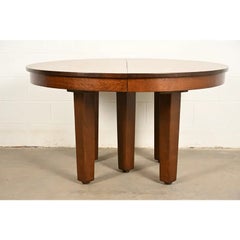 L. & J. G. Stickley Mission Oak Arts & Crafts Dining Table  Newly Refinished