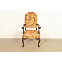 Berkey & Gay Antique Chippendale Carved Walnut Armchair, Circa 1920s