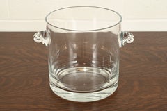 Fine del XX secolo Tiffany & Co. Secchiello per champagne moderno in cristallo trasparente
