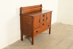 L. & J. G. Stickley Antique Mission Oak Arts & Crafts Sideboard, Circa 1910