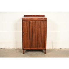 Antique Arts & Crafts Mahogany Music Cabinet, Circa 1900