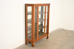 Berkey & Gay Style Antique Mission Oak Arts & Crafts Bookcase Cabinet