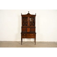 Imperial Furniture Federal Inlaid Mahogany Secretary Desk, Circa 1940s