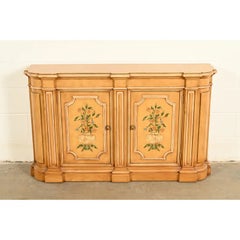 Henredon, Konsol- oder Barschrank im französischen Regency-Stil, Louis XVI, handbemalt