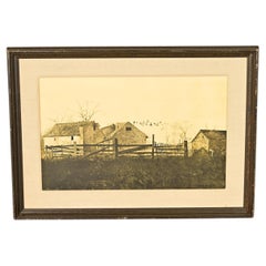 Andrew Wyeth, « The Mill » : lithographie originale encadrée, vers les années 1970