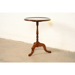 Imperial Furniture Georgian Mahogany Pedestal Tea Table, Circa 1930s
