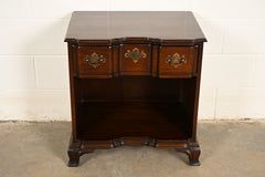 Kindel Furniture Georgian Solid Mahogany Block Front Nightstand