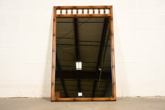 Thomasville Hollywood Regency Faux Bamboo Framed Wall Mirror, Circa 1960s