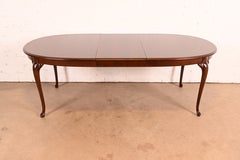 Thomasville Queen Anne Mahogany Extension Dining Table, Newly Refinished