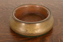 Jardinière ou pot de fleurs en bronze doré de Tiffany Studios, New York