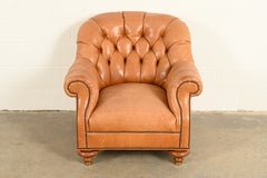 Baker Furniture Stately Homes Collection Late Victorian Leather Club Chair