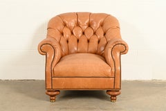 Baker Furniture Stately Homes Collection Late Victorian Leather Club Chair