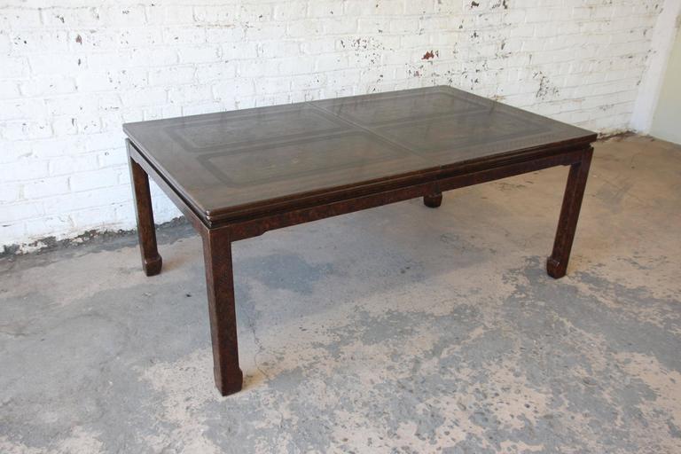Mario Buatta For John Widdicomb Faux Tortoiseshell Chinoiserie