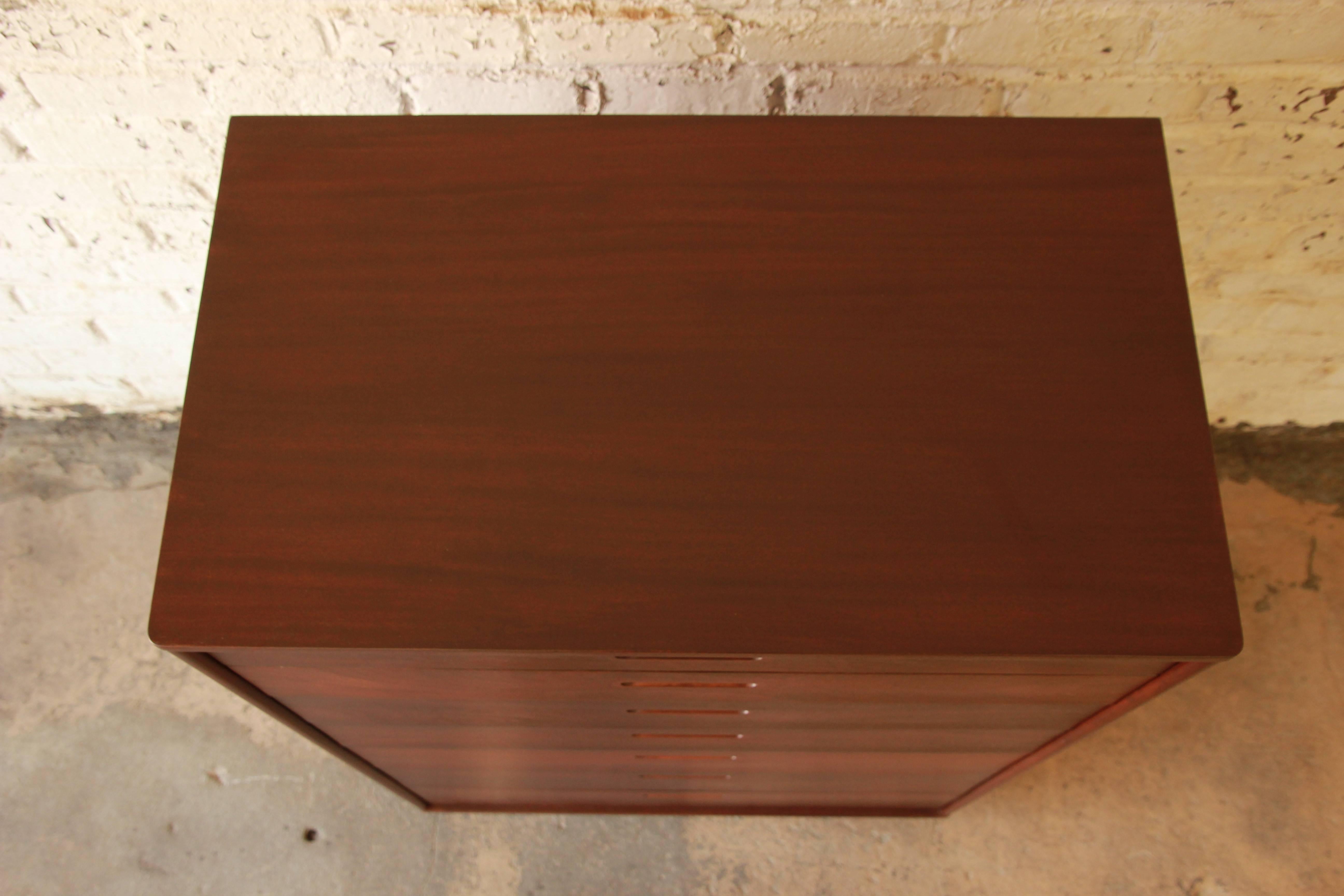 mahogany tall boy dresser