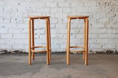 Alvar Aalto for Artek Model 64 Bentwood Bar Stools
