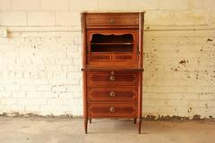 19th Century French Louis XVI Style Inlaid Secretaire à Abattant