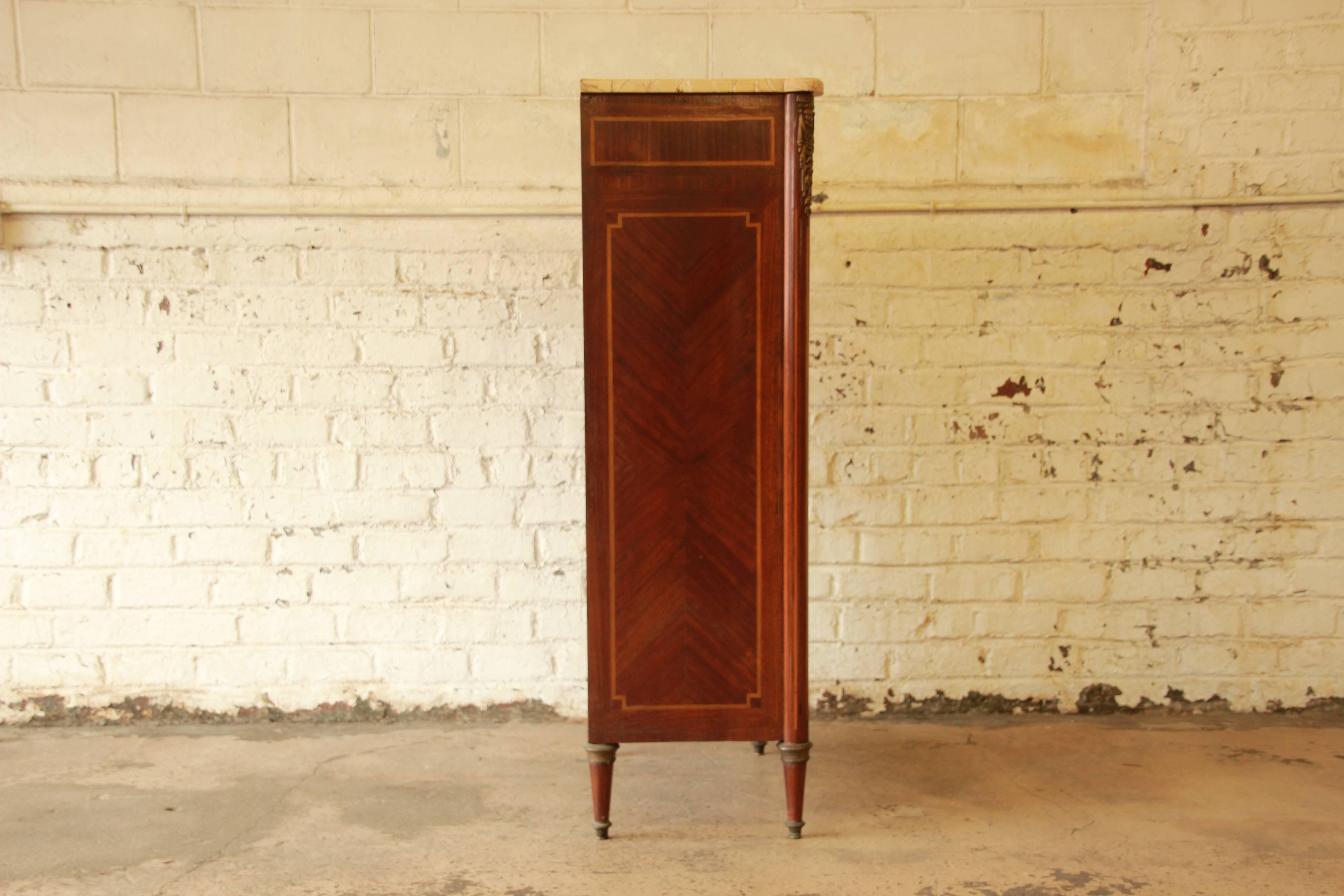 19th Century French Louis XVI Style Inlaid Secretaire à Abattant 2