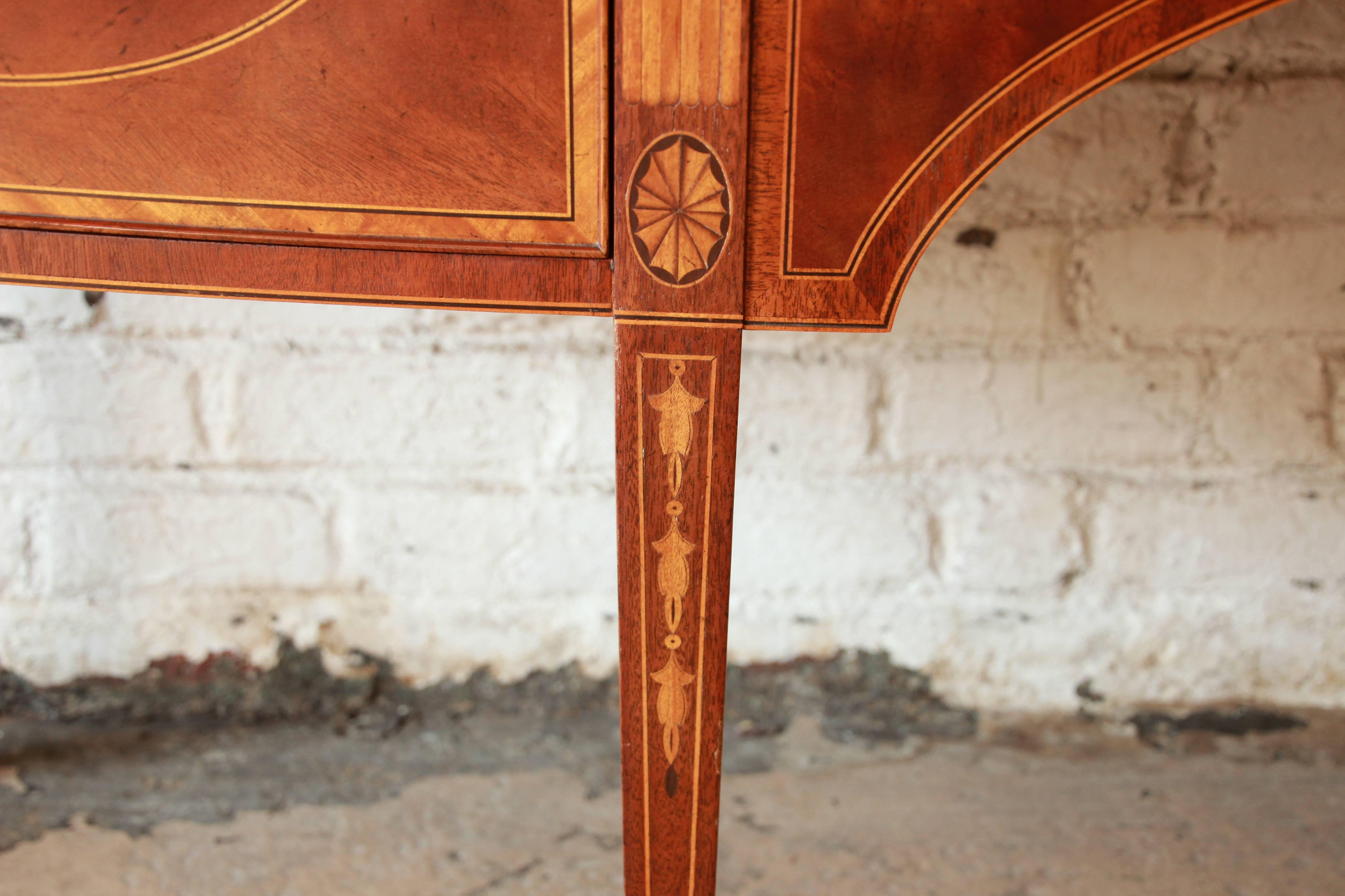 American Baker Furniture Historic Williamsburg Inlaid Mahogany Sideboard