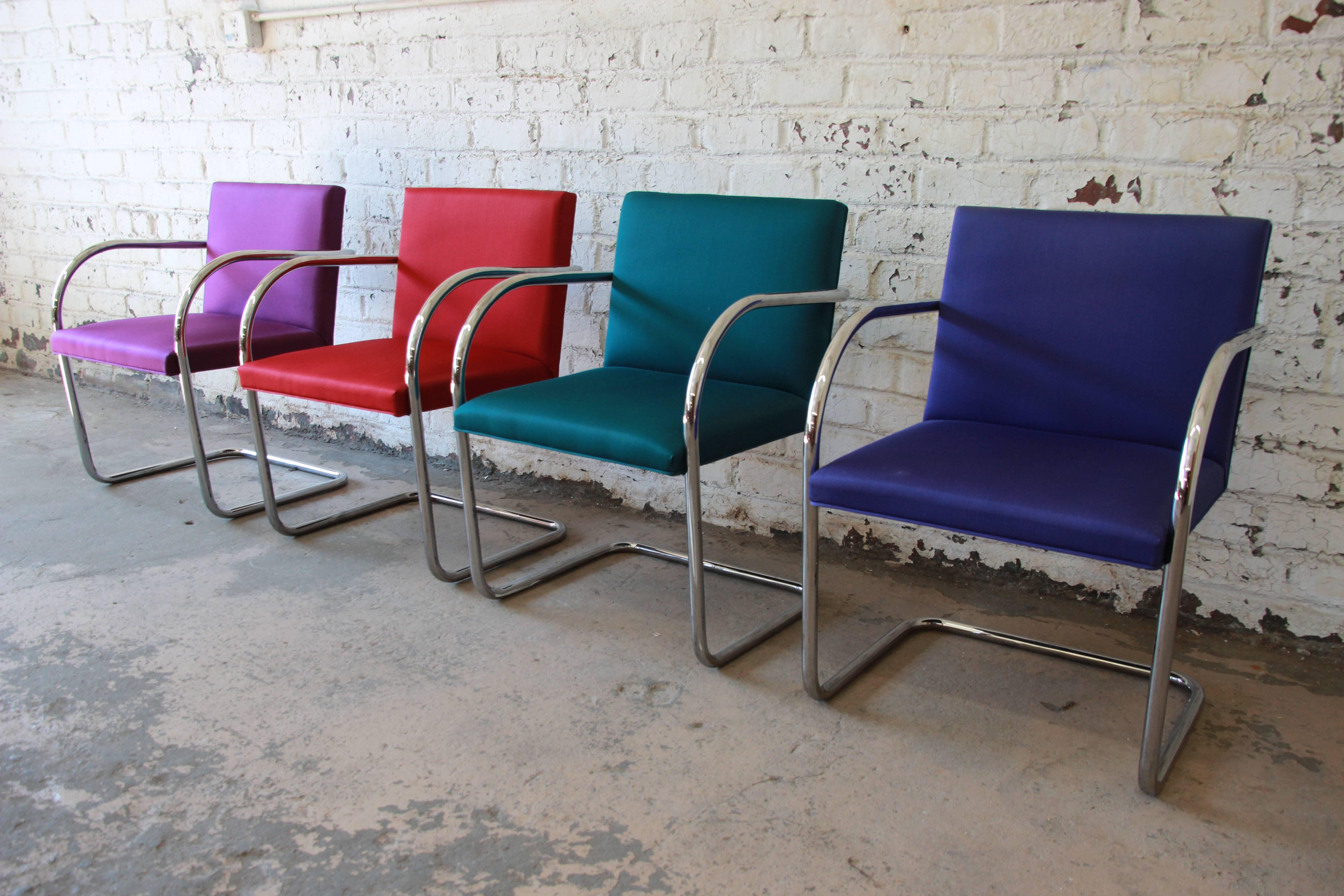 Pair of Mies Van Der Rohe Brno Chairs for Knoll International 2