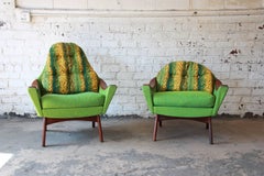 Original Adrian Pearsall Mid-Century Modern His and Hers Lounge Chairs, 1960s