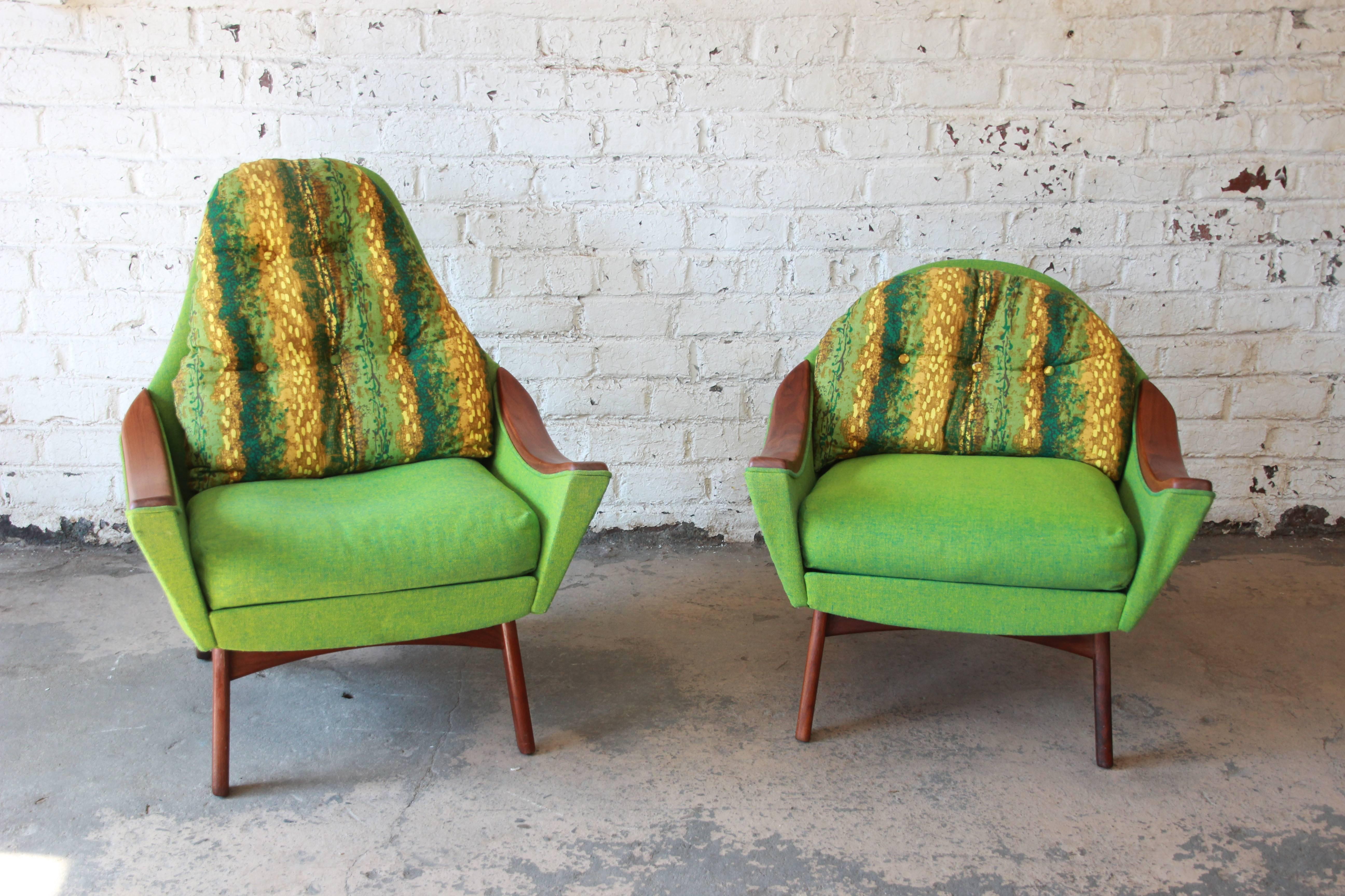 Original Adrian Pearsall Mid-Century Modern Lounge Chairs für Sie und Ihn:: 1960er (Moderne der Mitte des Jahrhunderts)