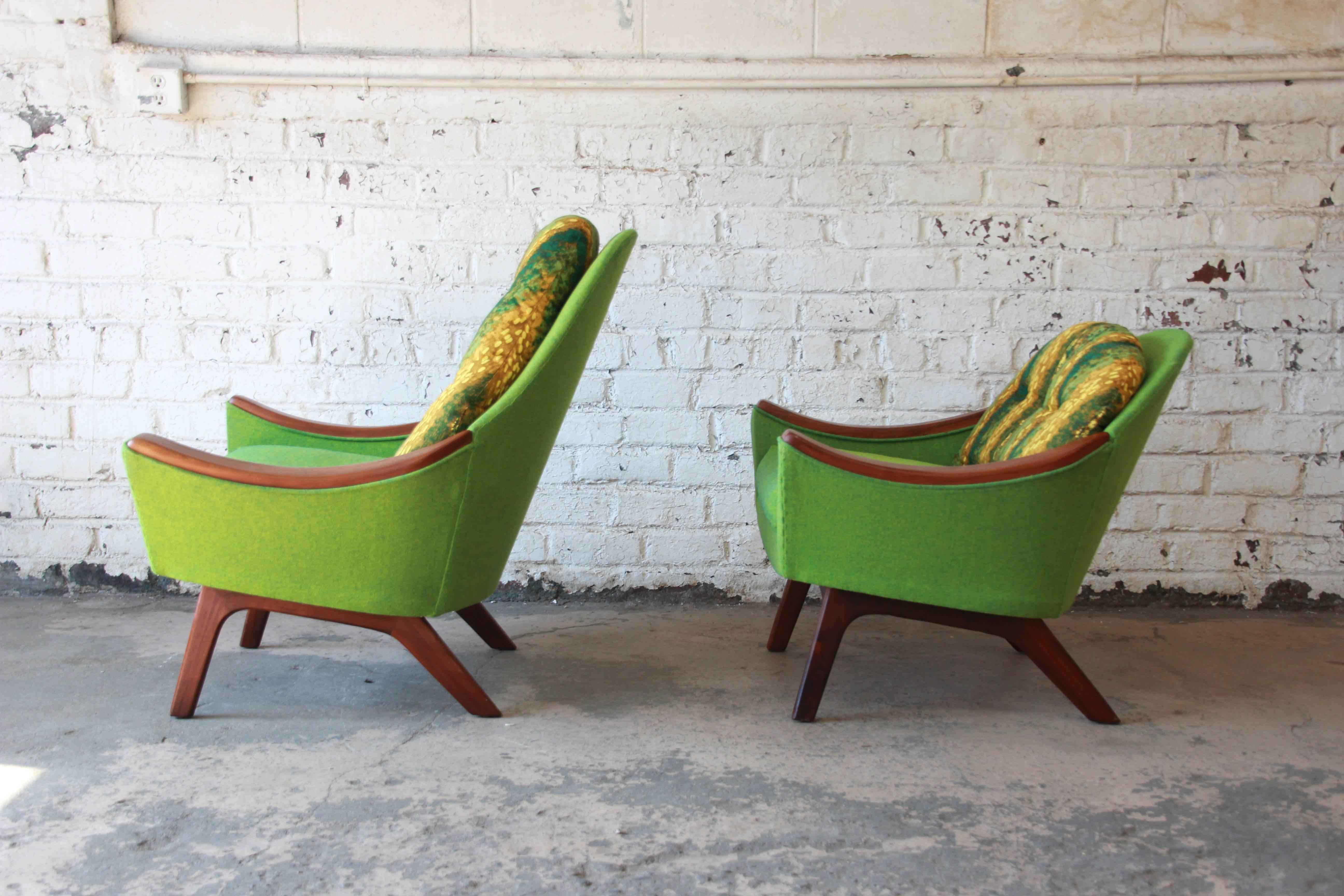 American Original Adrian Pearsall Mid-Century Modern His and Hers Lounge Chairs, 1960s