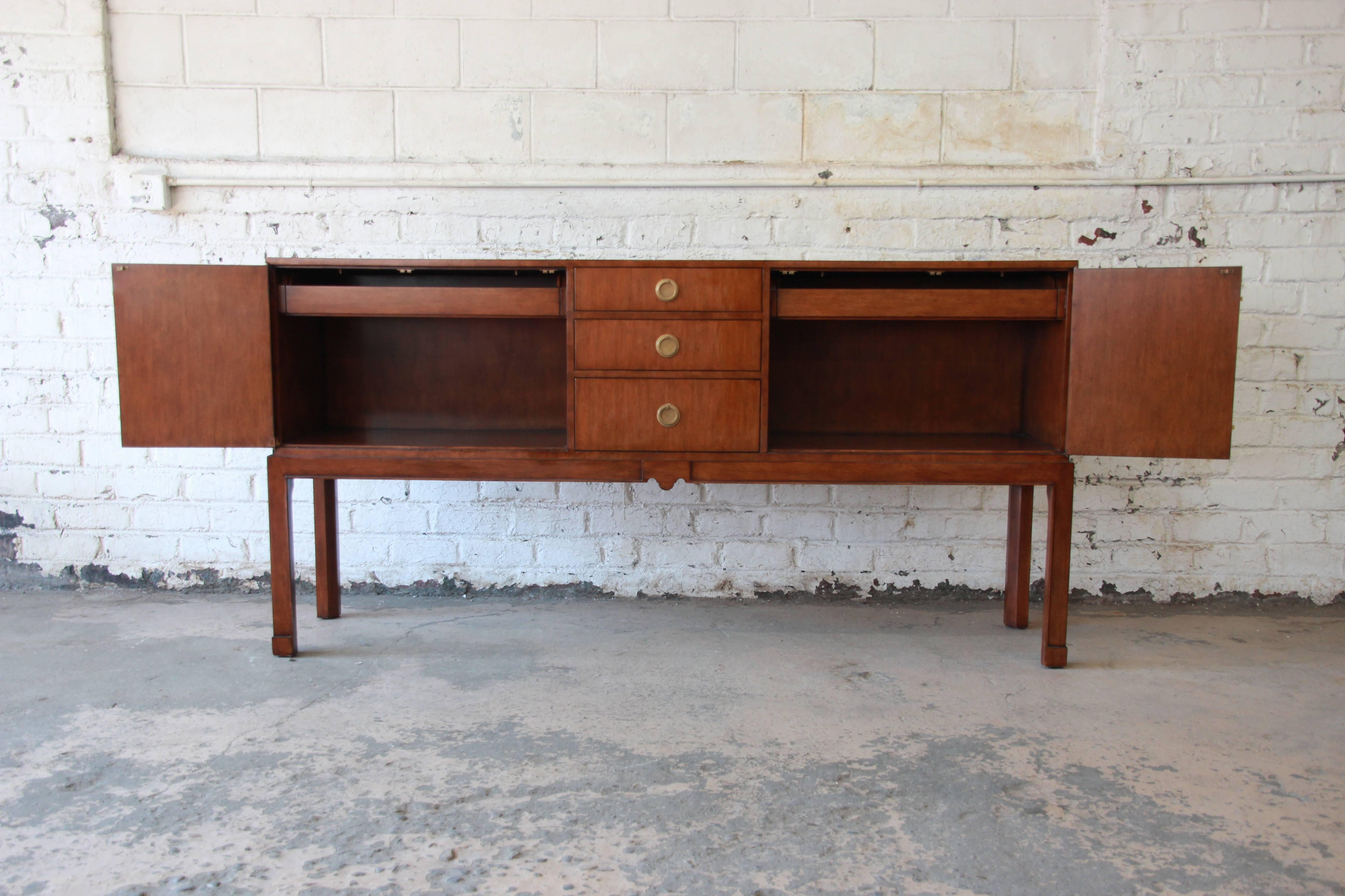 Theodore Alexander Chinoiserie Sideboard in Walnut 1