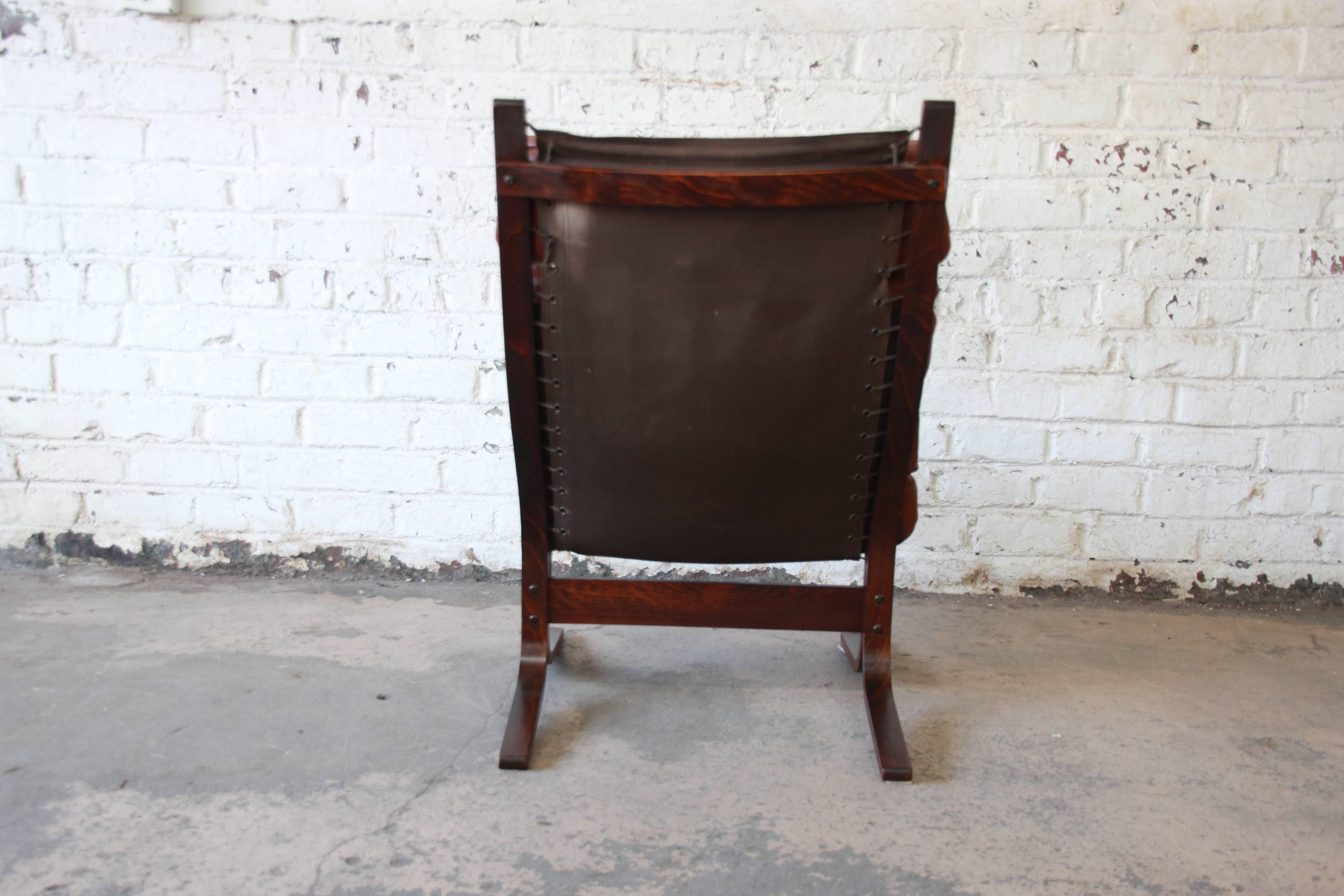 Ingmar Relling for Westnofa Siesta Lounge Chair with Ottoman In Good Condition In South Bend, IN